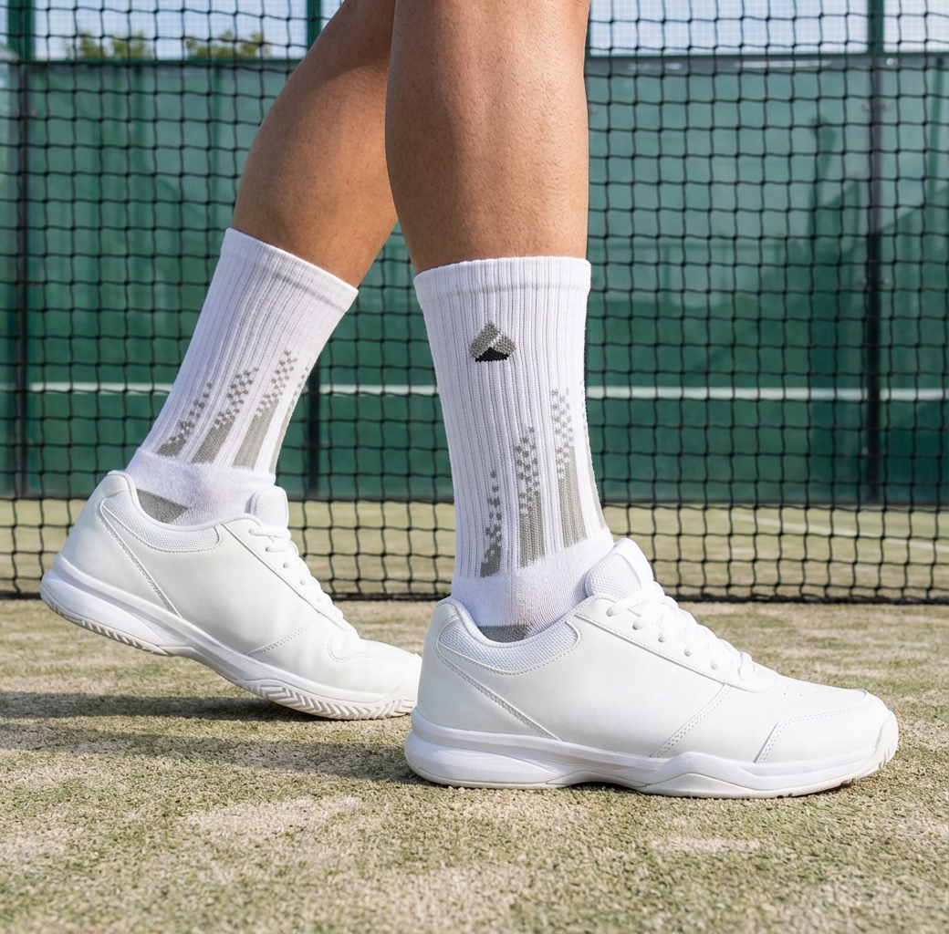 Padel Socks Crew White/Grey