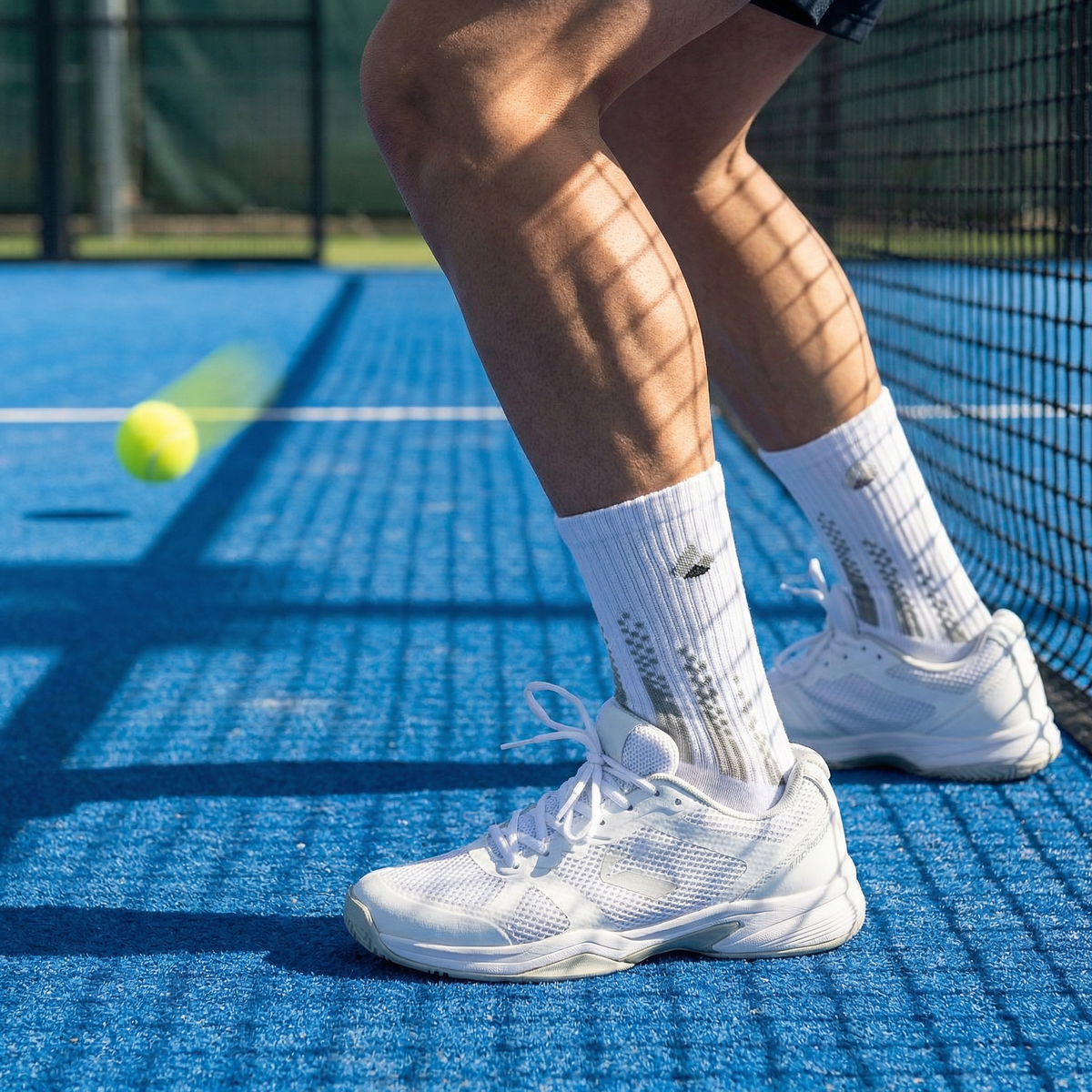 Padel Socks Crew White/Grey