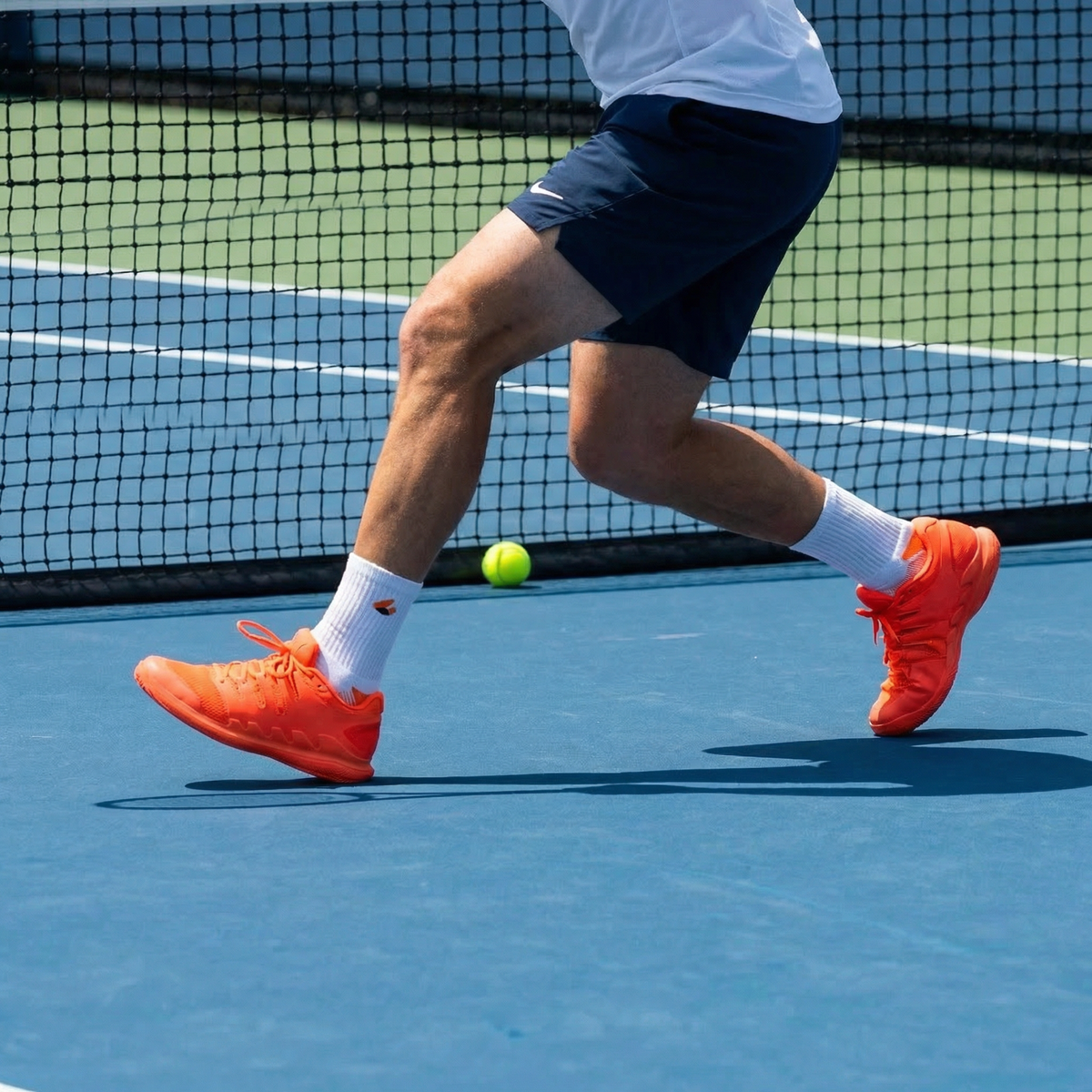 Tennis Socks Crew Lite White/Orange