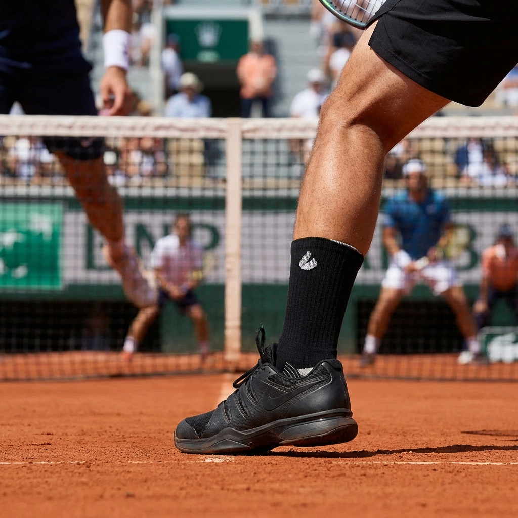 Tennis Socks Crew Black/Grey