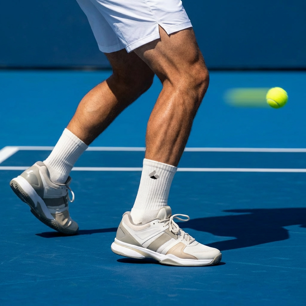 Tennis Socks Crew White/Grey